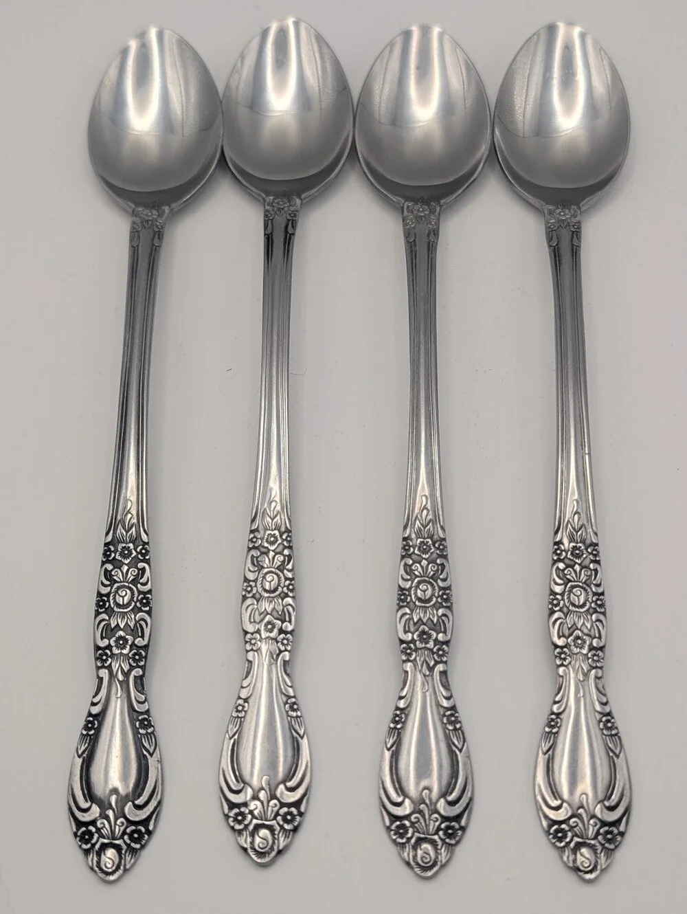 Vtg Oneida Northland Stainless Carolina Iced Tea Spoons 7.5